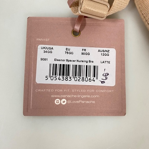 Panache Eleanor Spacer Nursing Bra Latte sz 34GG NWT Underwire Adjustable Straps - Picture 12 of 16